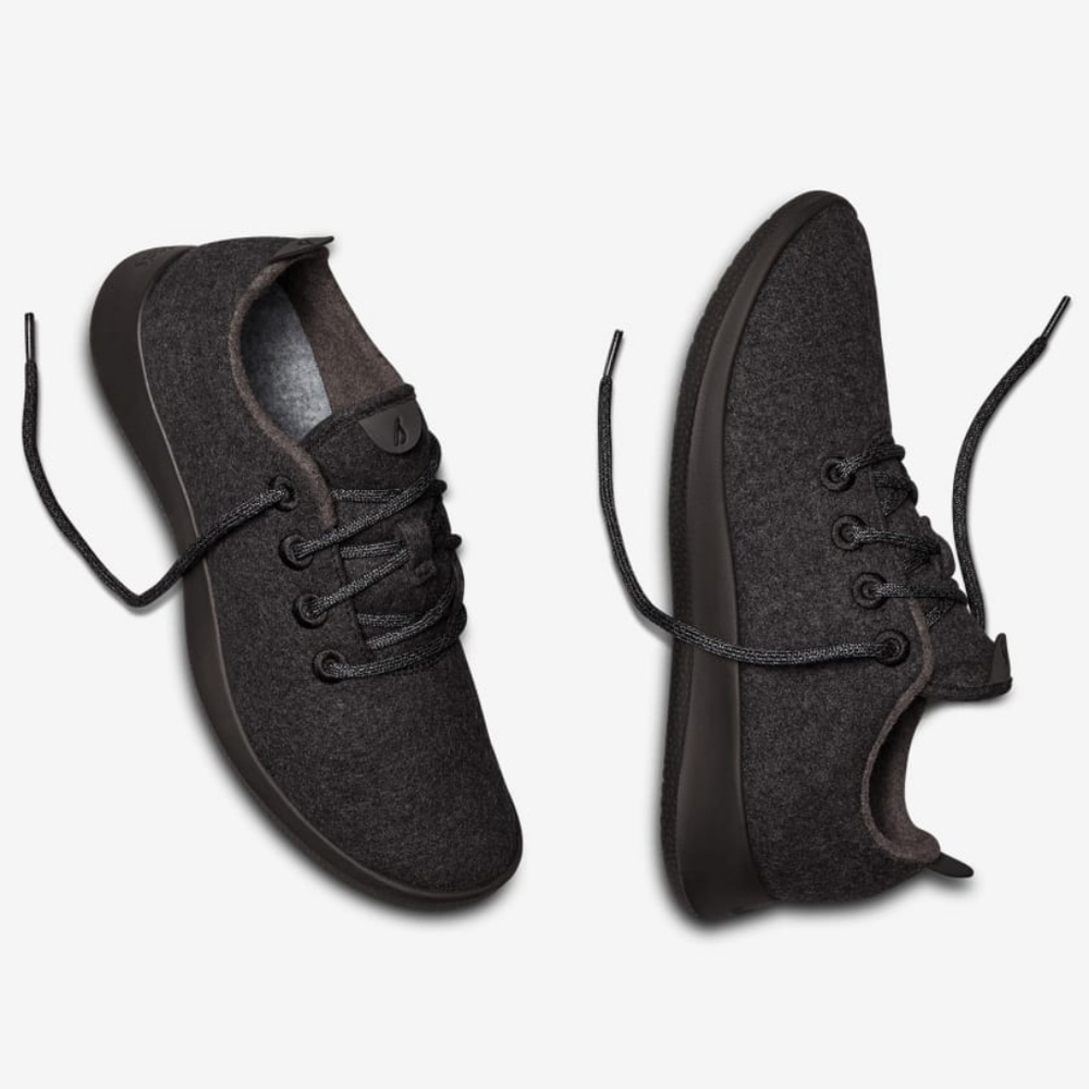 Allbirds Merino Wool Runners Natural Black/Gray 9